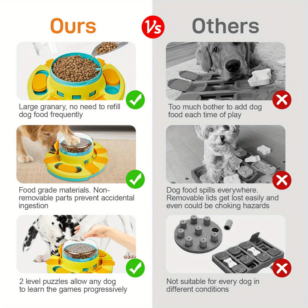 Interactive Dog Puzzle Feeder Toy for IQ Training-2