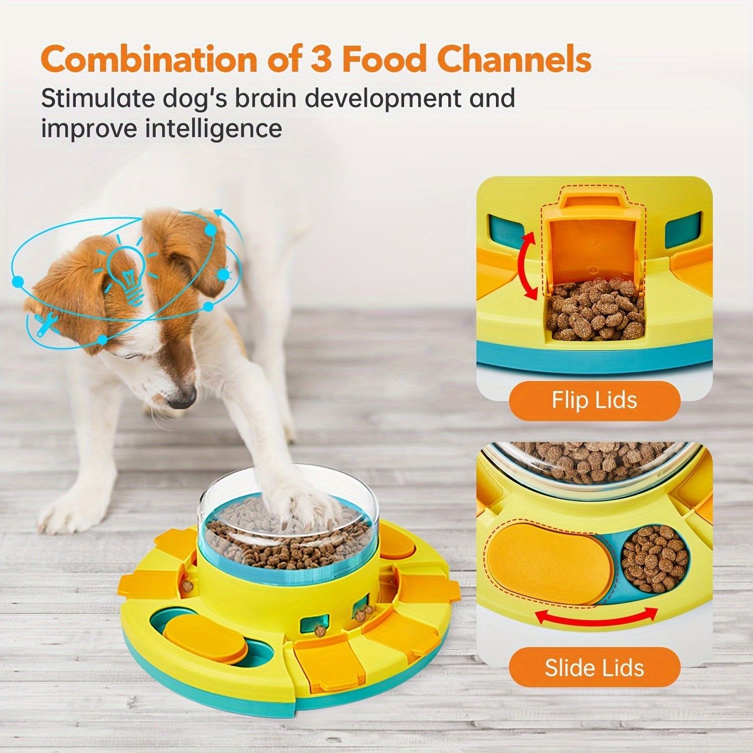 Interactive Dog Puzzle Feeder Toy for IQ Training-3